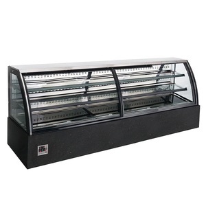 Refrigerador de mostrador de exhibición de pasteles de 3 capas al por mayor de fábrica Refrigerador de escaparate de temperatura única para postres y pasteles - Product Image 3