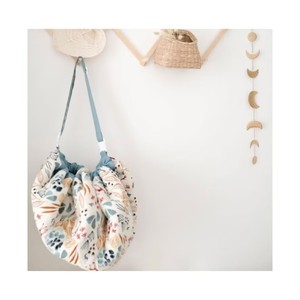 100% cotton đa-funcation thoải mái bé chơi Mat với có thể tháo rời shoulderstrap dễ dàng mất container chơi túi - Product Image 1