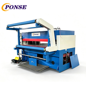 Équipement automatique de gaufrage 3D à texture, presse à chaud double face pour le gaufrage de tissus de canapé et de mousse EVA - Product Image 1
