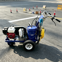 Machine manuelle à perles pour la pose de peinture réfléchissante sur marquage routier