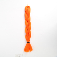 Rambut Kepang Jumbo Sintetis Ombre 24 inci 100g, Gaya Rambut Afro, Fashion Elegan