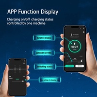 Nouveau chargeur mural pour véhicule électrique 48A 7 kW NACS, niveau 2, boîtier métallique IP65, application APP, RFID, NFC pour Model 3 Y S X Cybertruck