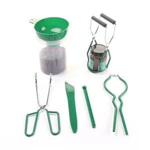 6 Pcs/set Stainless Steel Large Canning Kit Canning Tool Supplies Set Canning Jar Lifter With Grip Handles