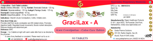 Gracilax-A Cápsulas Herbales Ayurvédicas Naturales con Triphala, Isabgol, Senna y Hinojo (Saunf) - Grado Alimenticio - Product Image 2