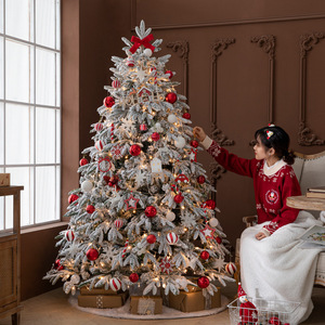 <span class=keywords><strong>Albero</strong></span> <span class=keywords><strong>di</strong></span> <span class=keywords><strong>Natale</strong></span> Artificiale Bianco Innevato con LED <span class=keywords><strong>di</strong></span> Lusso, 5FT/6FT/7FT, in PE e PVC Misto, <span class=keywords><strong>per</strong></span> Decorazioni <span class=keywords><strong>di</strong></span> Case e Hotel - Product Image 3