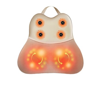 <b>Massage</b> <b>Pillow</b> For Back Neck Lumbar Cervical Heat Therapy Rechargeable USB With Remote Control Cotton Fabric - Product Image 1