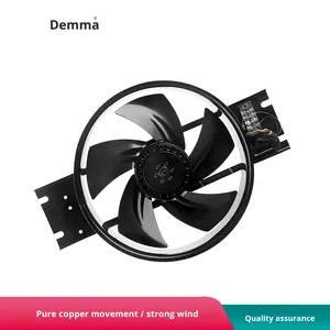 Ventilador Axial de Rotor Externo <span class=keywords><strong>Dema</strong></span>, Radiador para Gabinete de Distribución Industrial, 380V/220V, Metal/Cobre, Montaje Vertical - Product Image 3