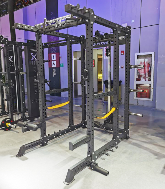 Beyond Sport Folding Gym Weight Cage Squat Power Rack Multi-function Bodybuilding Equipment Power Rack Smith Machine