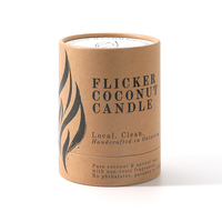 Emballage de bougies en tube de papier rond imprimé sur mesure, boîte en papier rigide cylindrique, boîte cadeau en papier pour bougies à la cire de soja aromatique
