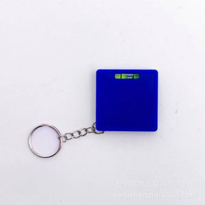 Porte-clés mètre ruban mini en plastique de 1 mètre avec logo personnalisé sérigraphié – Règle de poche personnalisée pour cadeaux promotionnels - Product Image 4