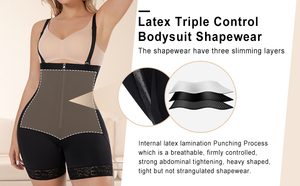 All'ingrosso da <span class=keywords><strong>donna</strong></span> con triplo controllo in lattice Shaper pantaloncini traspiranti per Lifter di testa Shapewear in taglie forti - Product Image 5