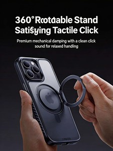 Anker Matte PC TPU <b>Phone</b> Case Built-in 360° Rotatable Magnetic Kickstand Shockproof Protective Cover - Product Image 5