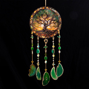 Envío Directo, Atrapasueños Acrílico Hecho a Mano, Irregular, Bohemio, Moderno, Minimalista, Decoración Colgante con Árbol de la Vida - Product Image 6