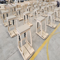 Chaise en bois d'érable pour studio d'exercice personnalisé multifonctionnel pour musculation Fitness Yoga Pilates Wunda