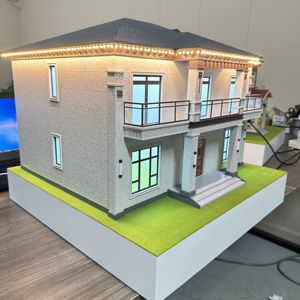 ミニチュアツリーを備えたアパート展示ミニチュアインテリアビルディングモデルのためのモダンに設計された建築スケールモデル - Product Image 3