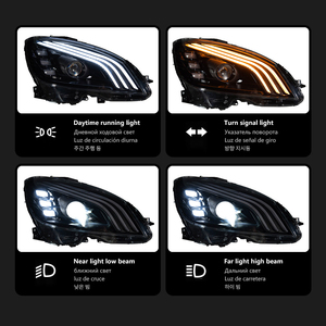 Trung quốc sản xuất đầu đèn DRL phụ kiện ô tô đèn pha lắp ráp cho 7-10 Mercedes-Benz C-<span class=keywords><strong>Class</strong></span> w204 C300 C260 C200 - Product Image 4