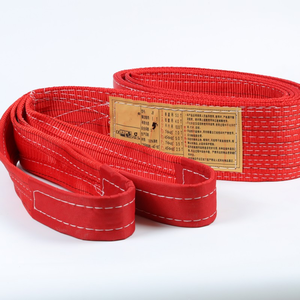 5T-10T 1-10M 강화형 이중 아이 루프 엔드 내구성 있는 폴리에스터 구조 5T 등급 하중 용량 웨빙 슬링 - Product Image 5