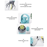 Ramasse-crottes portable écologique pour chien avec distributeur de sacs – Nettoyeur de déchets pour animaux pratique pour les promenades