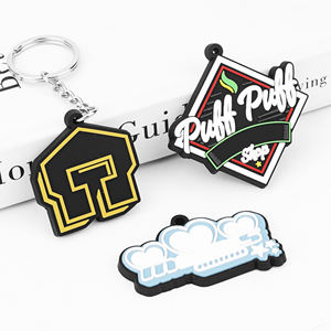 Cadeau d'affaires promotionnel Logo personnalisé 3D PVC porte-clés en caoutchouc souple personnalisé durable écologique non toxique - Product Image 4