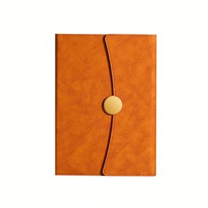 Agenda de Lujo Ecológica y Elegante con Tapa Dura, Cierre de Botón Metálico Dorado, Logotipo Personalizado, Diario de Negocios, Oficina - Product Image 2