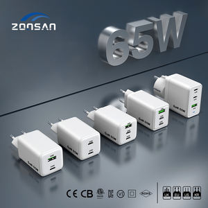 Cargador USB de 65W, bloque de <span class=keywords><strong>carga</strong></span> rápida tipo C, 2 puertos, PD3.0, QC3.0 para <span class=keywords><strong>iPad</strong></span>, cargador de teléfono Samsung, <span class=keywords><strong>carga</strong></span> rápida de 65W - Product Image 4