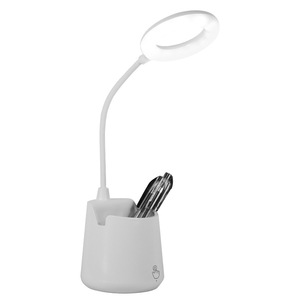 Pen Holder <b>Desk</b> Lamp Led Touch Control White USB Powered For <b>Study</b> Work - Product Image 3