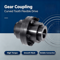 Accouplement en acier à dents courbées GIICL, couple élevé, production à haute efficacité, diamètre de trou personnalisable, support OEM