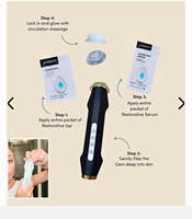 Kit de traitement 3 en 1 avec capsules d'oxygène CO2, machine à bulles, sérum exfoliant et éclaircissant