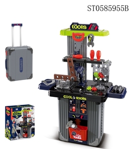 ITTL <span class=keywords><strong>2025</strong></span> chàng trai món quà sinh nhật vai trò giả vờ chơi trẻ em Đồ chơi nhựa xây dựng sửa chữa công cụ thiết lập đồ chơi với hành lý hộp - Product Image 4