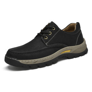In pronto Stock LOGO personalizzato fatto a mano In vera pelle superiore antiscivolo <span class=keywords><strong>suola</strong></span> In <span class=keywords><strong>gomma</strong></span> da uomo Casual da passeggio Outdoor <span class=keywords><strong>scarpe</strong></span> In pelle - Product Image 2