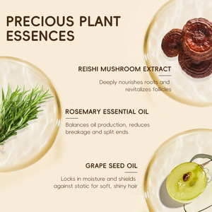Ganoderma lucidum hạt nho hương thảo dầu Detangling nuôi dưỡng ánh tóc Nước hoa sản phẩm 20ml phun dưỡng ẩm tóc Mist spritz - Product Image 2