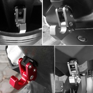 Crochet de fixation avant pliable en aluminium CNC pour casque de moto Motorola, compatible scooter et vélo électrique, ajustement universel, bleu, rouge, noir - Product Image 5