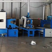 Ligne de production de rembourrage thermique à haute capacité pour fibres non tissées de Chine, 400-4000 g/m², à base de fibres recyclées, avec moteur de machine Air Laid