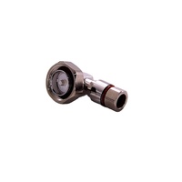 Connecteur coaxial RF professionnel 7/16 L29 DIN mâle à angle droit, pour tube en laiton à paroi lisse 2/5 pouces, contact en cuivre, pour micro-ondes