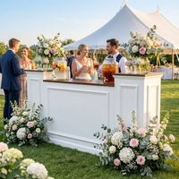 Tables de Bar Courbes pour Événements, Mariages et Réceptions, Bar Vintage et Bar à Café
