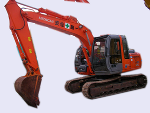Excavatrice sur chenilles Hitachi ZX120 d'occasion, 12 tonnes, modèle 2022, équipement de construction, moteur Hitachi, pompe à engrenages, roulement, PLC - Product Image 2