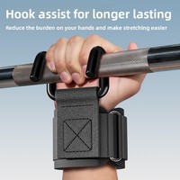 Crochets d'assistance pour tractions, Sangles de levage avec support de poignet pour hommes, pour entraînement fitness et musculation, soulevé de terre, tractions assistées, vente en gros2