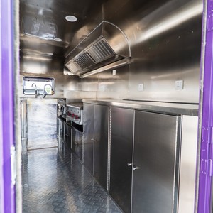 ORANGE RV Purple Pizza Mobile Food Trailer BBQ Food Truck Fashion Food Van Mobile Business Best Selling for Sale - Product Image 6