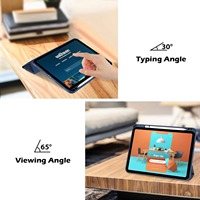 Étui de protection fin avec support magnétique pour iPad 10,9 pouces 10e génération (2022) Housse de veille/réveil pour les modèles A2696 A2757 A2777