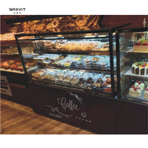 Vitrine réfrigérée BREVIT à 3 portes, vitrine à gâteaux <span class=keywords><strong>Berjaya</strong></span>, vitrine à fleurs, vitrine réfrigérée pour boulangerie - Product Image 5