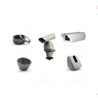 Servicio de Personalización de Carcasas Impermeables de Aleación de Aluminio Fundido a Presión, Carcasa Antiexplosión para Cámara CCTV Tipo Bala, Marca Hanway OEM