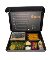 Boîte de traiteur BBQ de luxe avec logo personnalisé, boîte de préparation de repas multi-compartiments de qualité supérieure pour la livraison en restaurant