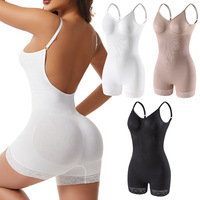 Body gainant une pièce pour femme, effet ventre plat, rehaussement des fesses, soutien de la poitrine, sans couture, grande taille, maintien ferme, style camisole