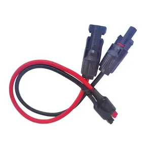 Custom 45A Connector To MC 10AWG Photovoltaic Cable Wiring Harness Custom Solar PV Cable 4mm2 6mm2 8mm2 10mm2