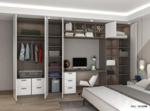 2024 Closet Wardrobe Para Habitacion Custom Systems Design Wood <b>Bedroom</b> Cupboards - Product Image 3