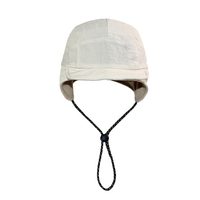 Casquette de sport d'hiver coupe-vent avec protection auditive, visière souple, pour randonnée, cyclisme, pliable, avec cache-oreilles, en polaire thermique, pour le camping