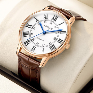 Nouvelle <span class=keywords><strong>montre</strong></span> pour homme en acier inoxydable, diamètre du boîtier 40 mm, <span class=keywords><strong>montre</strong></span> mécanique automatique, <span class=keywords><strong>montre</strong></span> de luxe élégante pour les affaires, étanche - Product Image 4