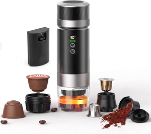 Cafetera Espresso Portátil de Acero Inoxidable de 20 Bares, Totalmente Automática y Manual, de 80 ml, para Uso en Campamentos y Automóviles, Nuevo Diseño - Product Image 1