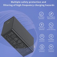 Cargadores de Pared Rápidos Multifunción HNT OEM GaN 65W PD3.0 Tipo C para Laptop y Teléfono Móvil con Certificación UK/EU/US/AU