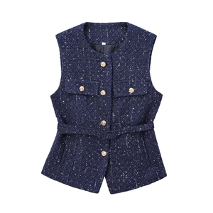 <span class=keywords><strong>Chalecos</strong></span> Chaquetas Otoño Mujer 2025 Nuevo Chic Simple Slim Chaquetas de mujer Chaleco Moda Joven Chaleco elegante - Product Image 1